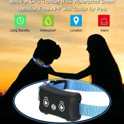 Wasserdichter GPS-Haustier-Tracker – Echtzeit-Ortungshalsband für Hunde und Katzen