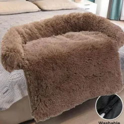 Wasserdichter großer Plüsch-Sofabezug für Haustiere – Bettschutz