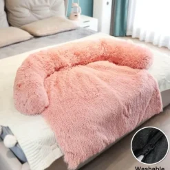 Wasserdichter großer Plüsch-Sofabezug für Haustiere – Bettschutz