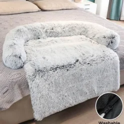 Wasserdichter großer Plüsch-Sofabezug für Haustiere – Bettschutz