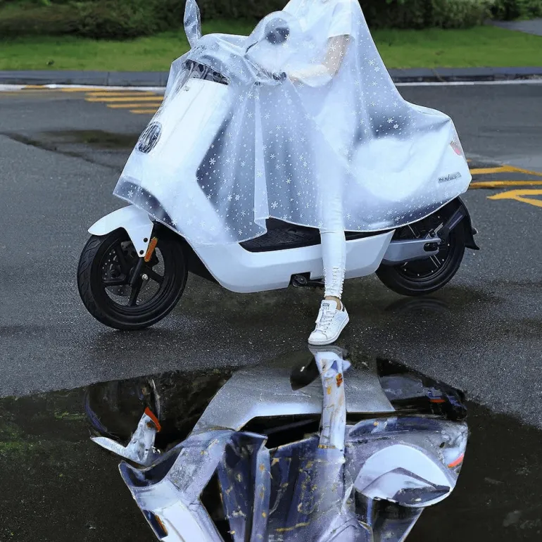 Wasserdichter Motorrad-Regenmantel – Schwere Ganzkörperjacke