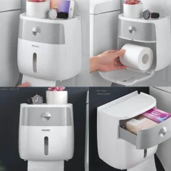 Wasserdichter Toilettenpapierhalter - Badezimmer-Aufbewahrungs-Organizer