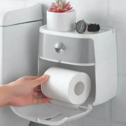 Wasserdichter Toilettenpapierhalter - Badezimmer-Aufbewahrungs-Organizer