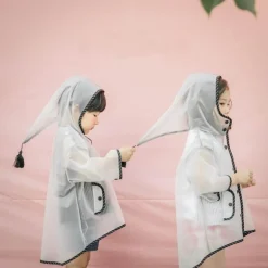 Wasserdichter transparenter Regenmantel für Kinder – süße Regenbekleidung für Kinder