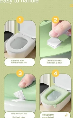 Wasserdichter, weicher Toilettensitzbezug – Easy Lifter Cushion