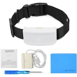 Wasserdichtes GPS-Tracker-Halsband für Haustiere – Standort-Tracker für Hunde und Katzen