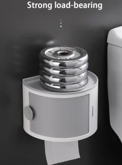 Wasserdichtes mehrschichtiges Toilettenpapierhalter-Regal - Badezimmer-Aufbewahrungs-Organizer