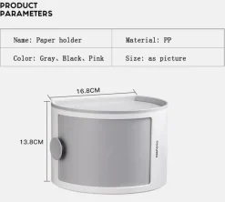 Wasserdichtes mehrschichtiges Toilettenpapierhalter-Regal - Badezimmer-Aufbewahrungs-Organizer