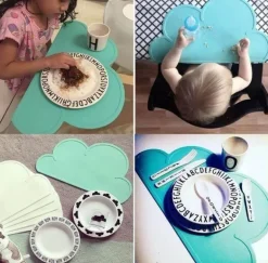 Wasserdichtes Silikon-Tischset – kinderfreundliches Design