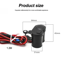 Wasserdichtes USB-Motorradladegerät - Lenkerzubehör