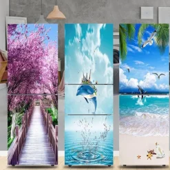 Wasserfester selbstklebender Kühlschrankaufkleber – stilvolles Küchendekor