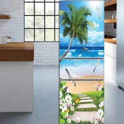 Wasserfester selbstklebender Kühlschrankaufkleber – stilvolles Küchendekor