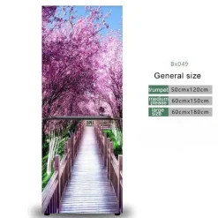 Wasserfester selbstklebender Kühlschrankaufkleber – stilvolles Küchendekor