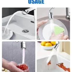 Wasserhahnverlängerung – Universelle Wasserdurchflussverlängerung