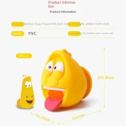 Wasserhahnverlängerung für Kinder, Cartoon-Fisch, lustiges Badezubehör