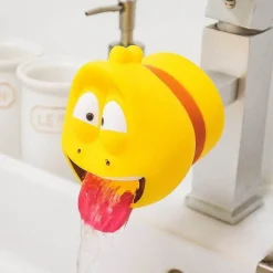 Wasserhahnverlängerung für Kinder, Cartoon-Fisch, lustiges Badezubehör