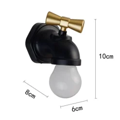 Wasserhahn-Wandlampe - Kreative Wohndekorbeleuchtung