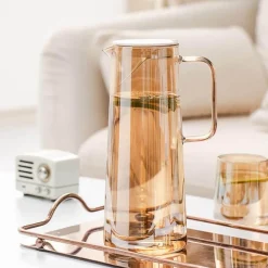 Wasserkrug und Tassenset aus Glas – Elegantes Trinkgeschirr