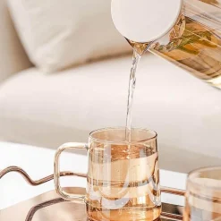 Wasserkrug und Tassenset aus Glas – Elegantes Trinkgeschirr