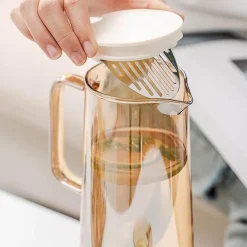 Wasserkrug und Tassenset aus Glas – Elegantes Trinkgeschirr