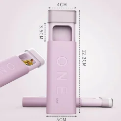 Wöchentlicher Pillen-Organizer - Bunter Mini-Dispenser