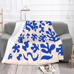 Weiche Matisse-Überwurfdecke – dekorative, kuschelige Decke