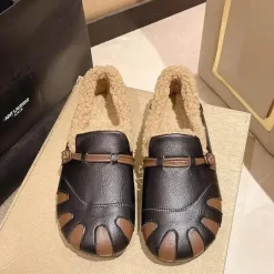 Weiche Pelz Damenschuhe - Gemütliche Herbstschuhe