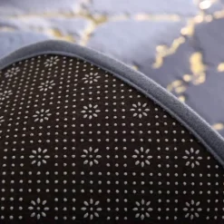 Weiche, saugfähige, rutschfeste Badezimmermatte – flauschiges, modernes Design