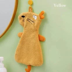 Weiches, saugfähiges Handtuch mit Cartoon-Tiermotiv für Kinder, Küchenspaß