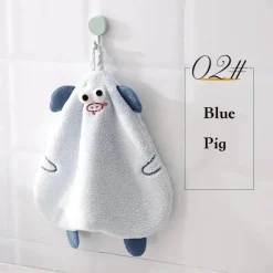 Weiches, saugfähiges Handtuch mit Cartoon-Tiermotiv für Kinder, Küchenspaß