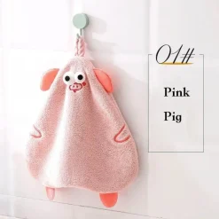 Weiches, saugfähiges Handtuch mit Cartoon-Tiermotiv für Kinder, Küchenspaß