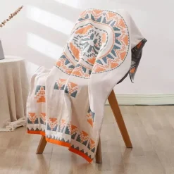 Weiches, schnelltrocknendes Badetuch aus Baumwolle – 70 x 140 cm