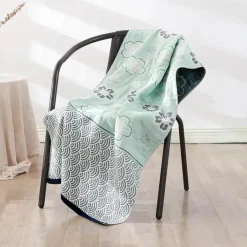 Weiches, schnelltrocknendes Badetuch aus Baumwolle – 70 x 140 cm