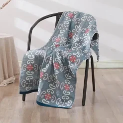 Weiches, schnelltrocknendes Badetuch aus Baumwolle – 70 x 140 cm