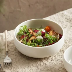 Weiße Porzellanschale - Elegantes Esszimmerdekor