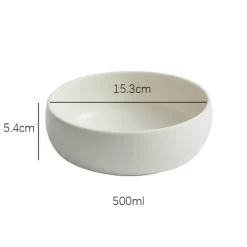 Weiße Porzellanschale - Elegantes Esszimmerdekor