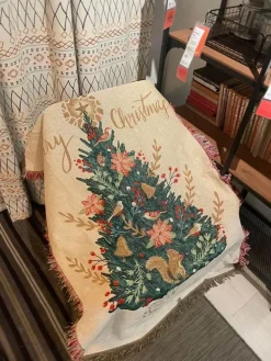 Weihnachts-Überwurfdecke – Festliche Wohnzimmerdekoration & Sofatuch