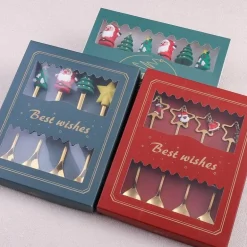 Weihnachtsgeschirr-Set – 4-teiliges Geschirrset mit „Beste Wünsche“-Design