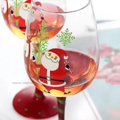 Weihnachtskelch-Set aus Glas – Festliches Cocktail-Trinkgeschirr zum Verschenken