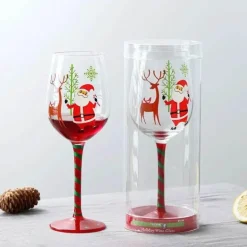 Weihnachtskelch-Set aus Glas – Festliches Cocktail-Trinkgeschirr zum Verschenken