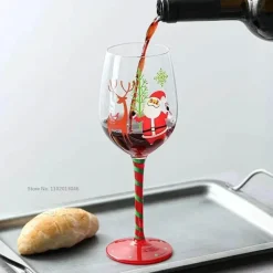 Weihnachtskelch-Set aus Glas – Festliches Cocktail-Trinkgeschirr zum Verschenken