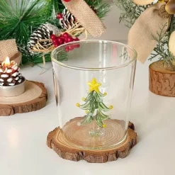 Weihnachtskelch-Set aus Glas – Festliches Cocktail-Trinkgeschirr zum Verschenken