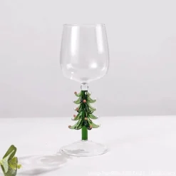 Weihnachtskelch-Set aus Glas – Festliches Cocktail-Trinkgeschirr zum Verschenken