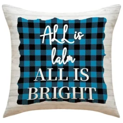 Weihnachtskissenbezug - Weihnachtsmann und Schneemann - Weihnachtsdekor