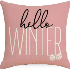 Weihnachtskissenbezug - Weihnachtsmann und Schneemann - Weihnachtsdekor