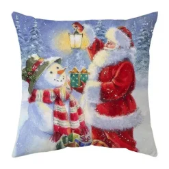 Weihnachtskissenbezug-Set – Festliche Sofadekoration