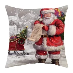Weihnachtskissenbezug-Set – Festliche Sofadekoration