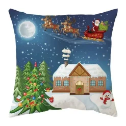 Weihnachtskissenbezug-Set – Festliche Sofadekoration