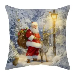 Weihnachtskissenbezug-Set – Festliche Sofadekoration