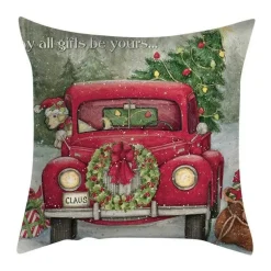 Weihnachtskissenbezug-Set – Festliche Sofadekoration
